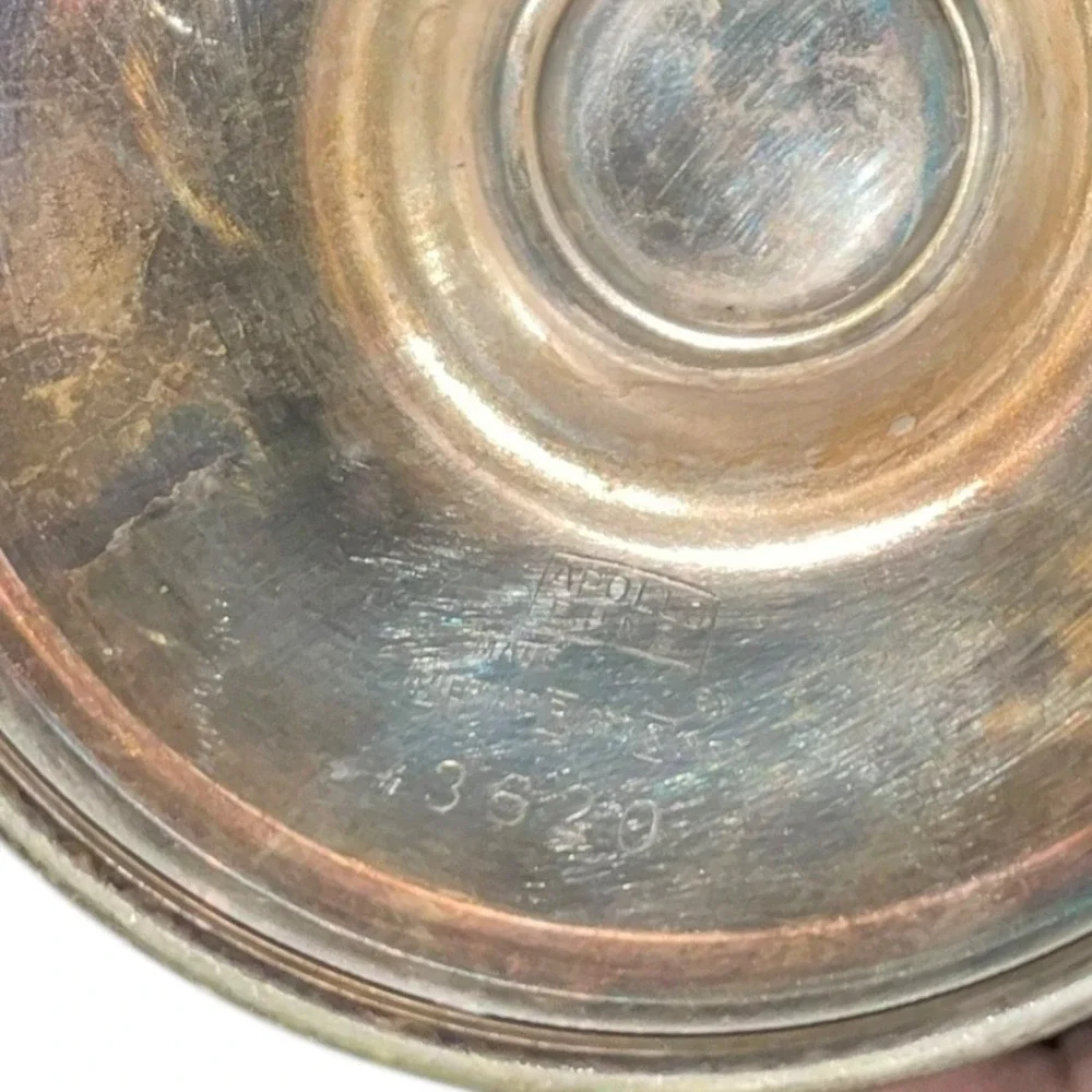 Vintage Silverplate‎ Flower Basket Apollo EPNS Ornate Handle
